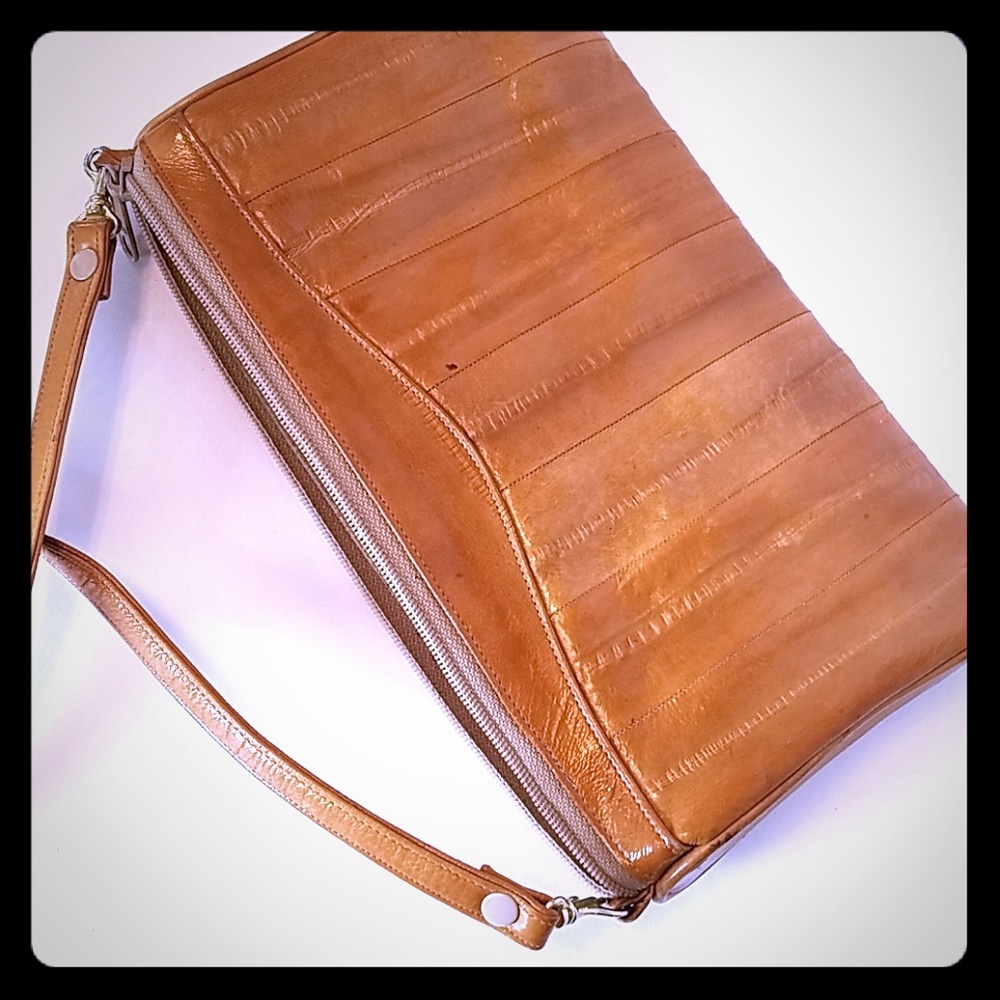 Eel Skin shoulder purse